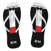 Bridesman Tuxedo Teenslippers (Voetbed)