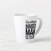 Bridesman Wedding Favor Latte Coffee Mok (Rechterhoek)