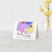 Bridesman, zult u Mijn Bridesman zijn? Kaart (Gele Bloem)