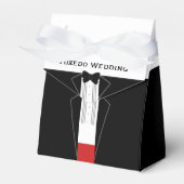 Bridesmen Groomsmen Weddenschap Bedankt Tuxedo Bedankdoosjes (Voorkant Zijde)