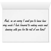 BRIDETOGROOM OF GROOMTOBRIDE VERKLAART VAN DE WEDI (Binenzijde Horizontaal (Onderkant))