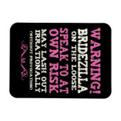 Bridezilla aan de rand magneet (Horizontaal)