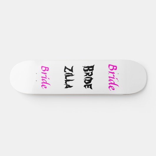 Bridezilla Bride Skateboard (Horizontaal)