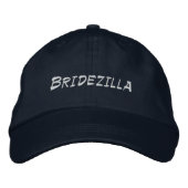 Bridezilla Bride wordt gepersonaliseerd verstelbaa Geborduurde Pet (Voorkant)