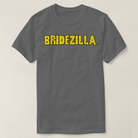 Bridezilla Funny Bride Wedding Bachelorette T-shirt (Design voorkant)