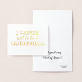 BRIDEZILLA | Grappig bruidsmeisje of bruidsmeisje Folie Kaarten (Display)