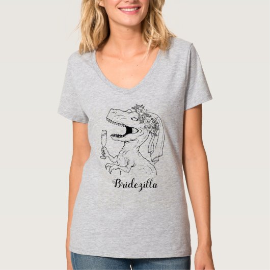 Bridezilla Gray T-shirt (Voorkant)