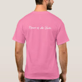 Bridezilla in opleiding | Naam Bride op de achterz T-shirt (Achterkant)