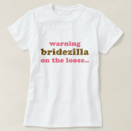 Bridezilla op de los | Leuk Tigerprint T-shirt