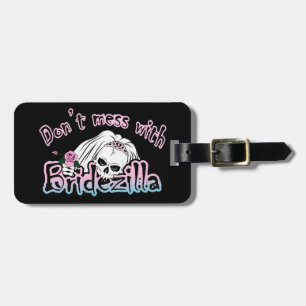 Bridezilla Skull Bagagelabel