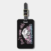 Bridezilla Skull Bagagelabel (Voorkant verticaal)