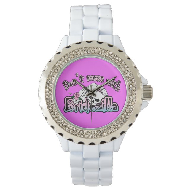 Bridezilla Skull Horloge (Voorkant)
