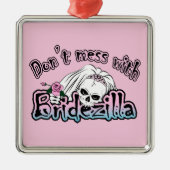 Bridezilla Skull Metalen Ornament (Voorkant)