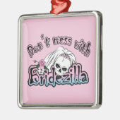 Bridezilla Skull Metalen Ornament (Links)