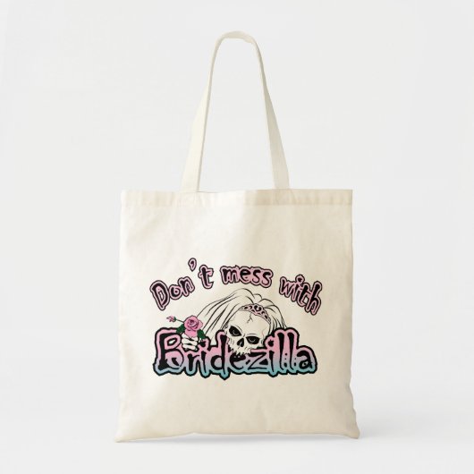 Bridezilla Skull Tote Bag (Voorkant)