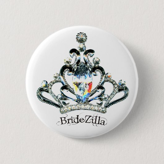 BrideZilla Tiara-knoppen Ronde Button 5,7 Cm (Voorkant)