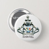 BrideZilla Tiara-knoppen Ronde Button 5,7 Cm (Voorkant /achterkant)