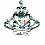 BrideZilla Tiara Sculpture Staand Fotobeeldje<br><div class="desc">BrideZilla Tiara Sculpture.. Geweldig plezier voor bruiloft douche en taart topjes!!!... Natuurlijk om te lachen en de beeldhouwwerken maken ook een gedenkwaardig cadeau! *Veel andere BrideZilla producten!</div>