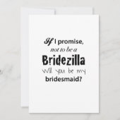 Bridezilla - Uitnodiging van de Bridesmaid (Voorkant)