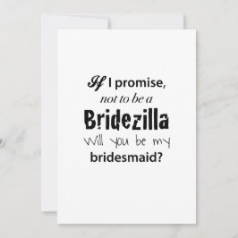 Bridezilla - Uitnodiging van de Bridesmaid