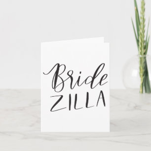 Bridezilla Vrouwen Grappige Bruids Bruid Bruid Bru Kaart