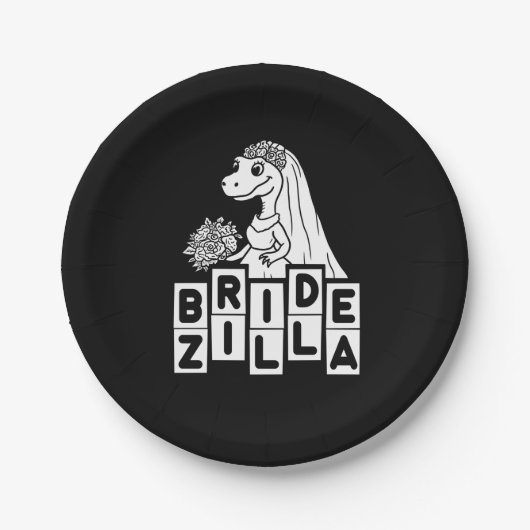  Bridezilla Wedding Bachelorette Papieren Bordje (Voorkant)