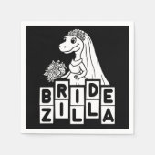 Bridezilla Wedding Bachelorette Servet (Voorkant)