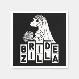 Bridezilla Wedding Bachelorette Servet