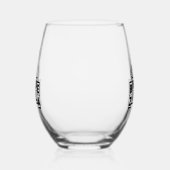 Bridezilla Wedding Bachelorette Wijnglas Zonder Voet (Links)