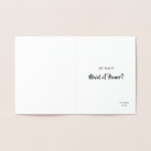 Bridezilla Zeer Grappig Bruidsmeisje of Maid van E Folie Kaarten (Binnen)