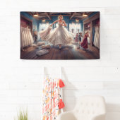 Bridezilla zoekt een trouwjurk spandoek (Insitu)