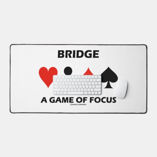 Bridge A Game Of Focus Duplicate Bridge Humor Bureaumat (Keyboard & Muis)