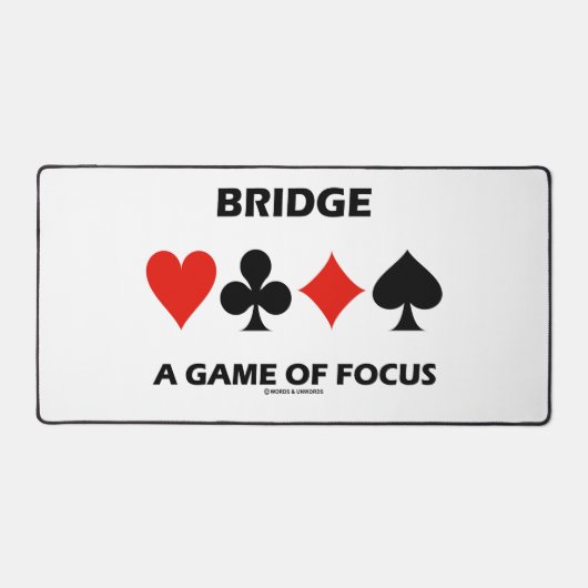Bridge A Game Of Focus Duplicate Bridge Humor Bureaumat (Voorkant)