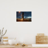 Bridge bij Night Poster (Keuken)