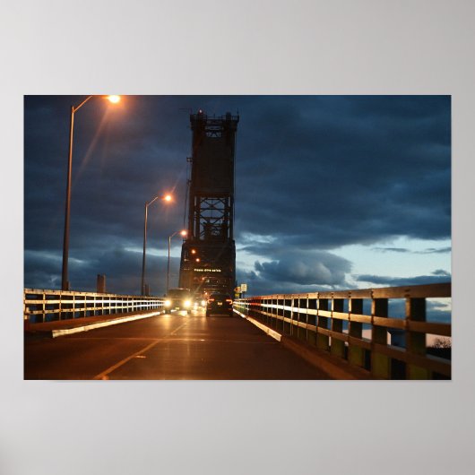 Bridge bij Night Poster (Voorkant)