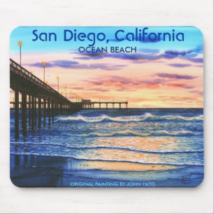 BRIDGE BIJ SUNSET-T, San Diego, Californië, ORIG. Muismat