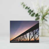 Bridge-brug op hoog niveau briefkaart (Staand voorkant)