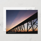 Bridge-brug op hoog niveau briefkaart (Voorkant / Achterkant)