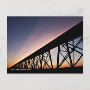 Bridge-brug op hoog niveau briefkaart