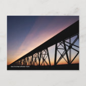 Bridge-brug op hoog niveau briefkaart (Voorkant)