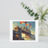 Bridge Canada, Verenigde Staten Briefkaart (Staand voorkant)