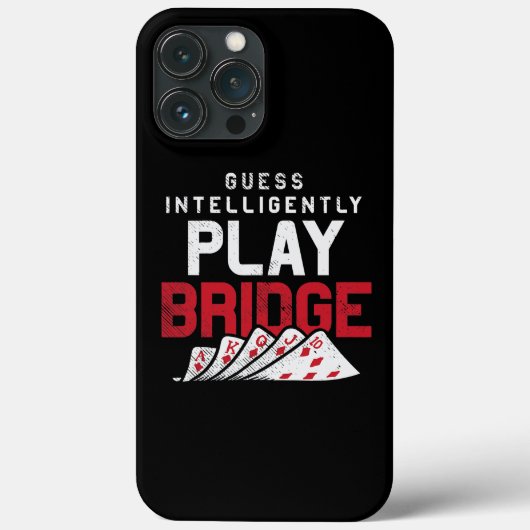 Bridge Card Game-ontwerp voor Bridge Lover Play Case-Mate iPhone Case (Achterkant)