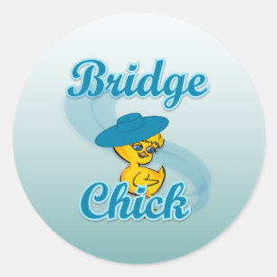 Bridge Chick #3 Ronde Sticker