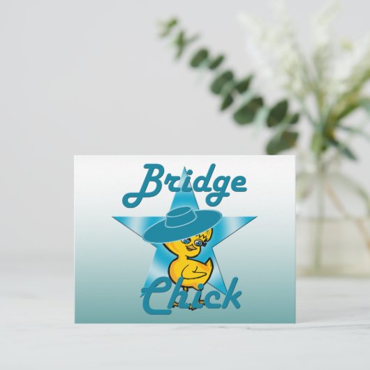 Bridge Chick #7 Briefkaart (Staand voorkant)