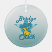 Bridge Chick #7 Glas Ornament (Voorkant)