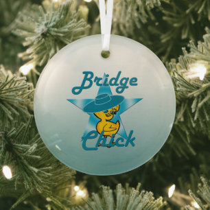 Bridge Chick #7 Glas Ornament