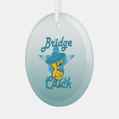 Bridge Chick #7 Glas Ornament (Voorkant links)