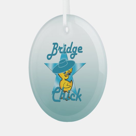 Bridge Chick #7 Glas Ornament (Voorkant links)
