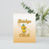 Bridge Chick Briefkaart (Staand voorkant)