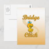 Bridge Chick Briefkaart (Voorkant / Achterkant)